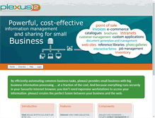 Tablet Screenshot of plexus2.com.au